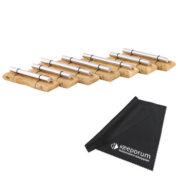 Meinl Sonic Energy Klangstäbe EC-SET-CHA-7 Chakra Set 7-teilig mit Tuch