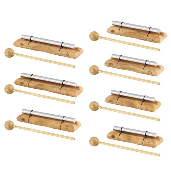 Meinl Sonic Energy Klangstäbe EC-SET-CHA-7 Chakra Set 7-teilig mit Tuch