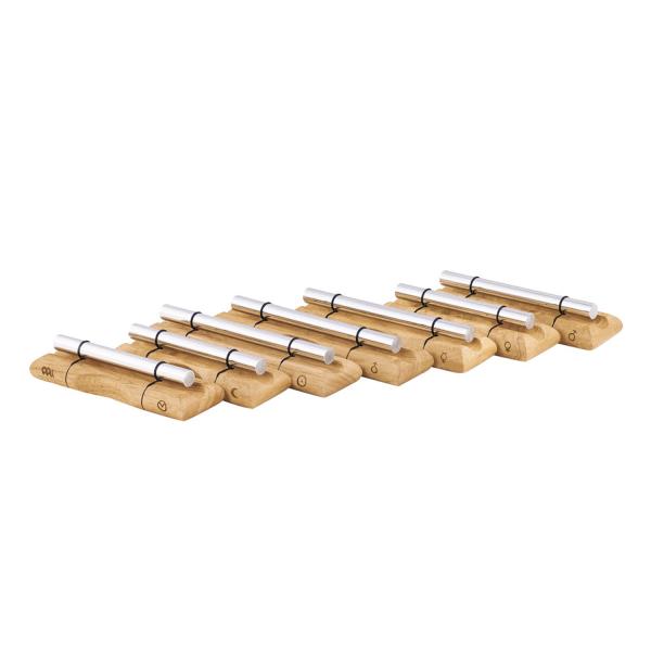 Meinl Sonic Energy Klangstäbe EC-SET-CHA-7 Chakra Set 7-teilig mit Tuch