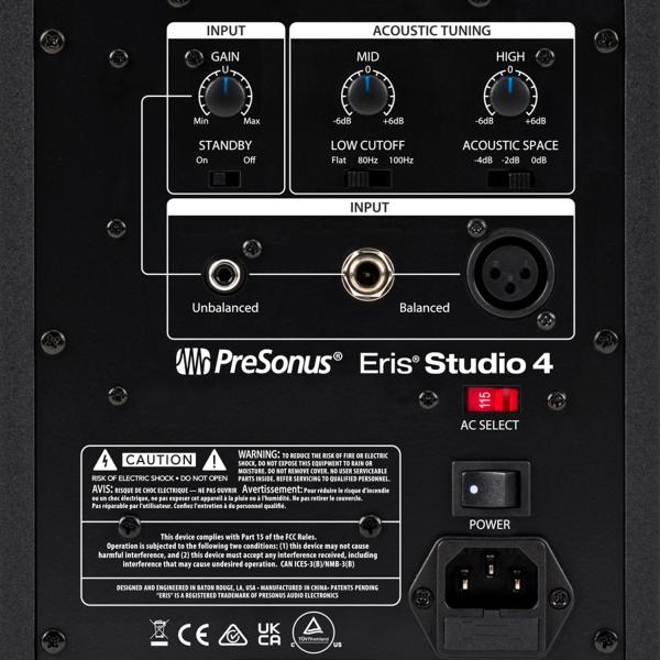 Presonus Eris Studio 4 Boxen 1 Paar mit Boxen-Füße in Rot