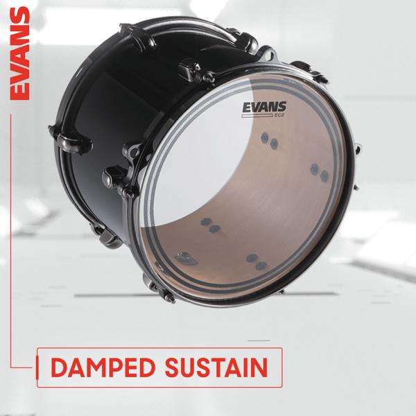 Evans EC2SCLR-R 10-12-16 Clear Tom Pack - Rock