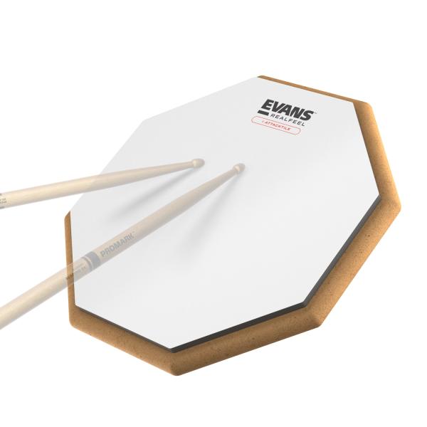 Evans Übungspad Set RealFeel Attacktile 10 Zoll inkl Stativ und Sticks
