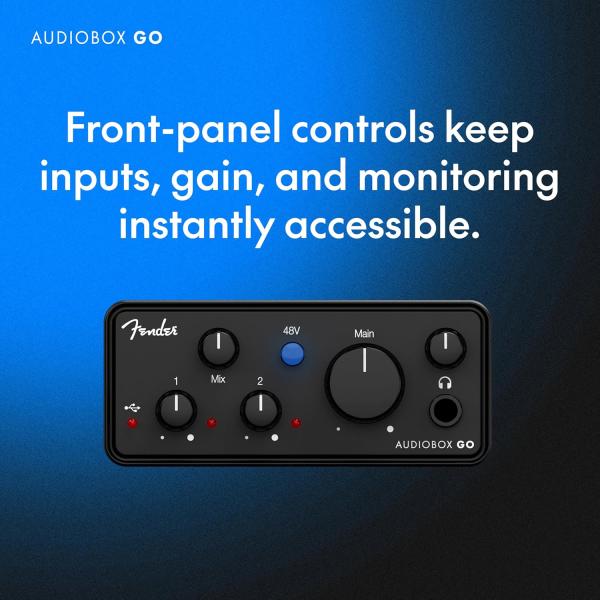 Fender Audio-Interface AudioBox Go 2-Kanal mit Kabel