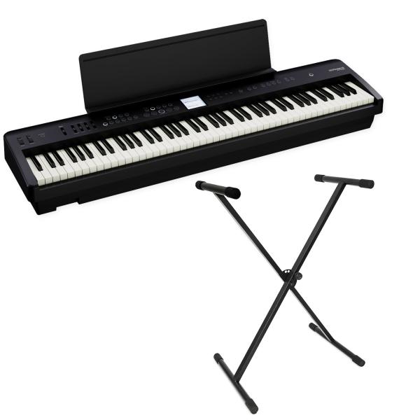 Roland Keyboard FP-E50 Stage Piano mit Keyboard-Stativ