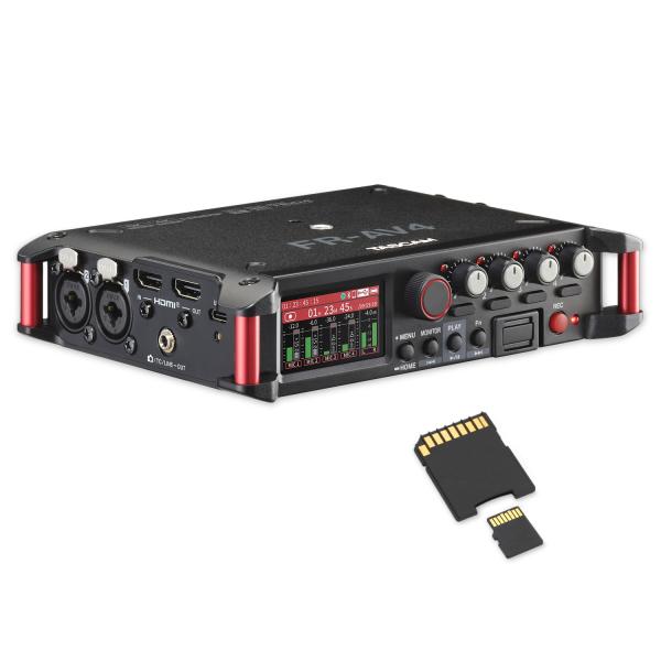Tascam Audio-Recorder FR-AV4 4-Spur Feldrecorder mit Speicherkarte