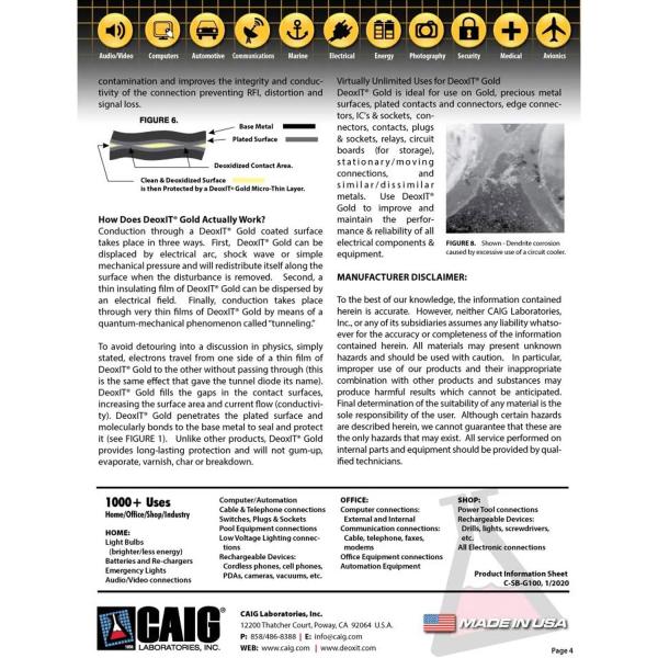 Caig DeoxIT G5S-6 Gold Kontaktspray