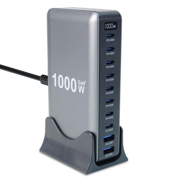 keepdrum USB-Schnell-Ladestation GaN10 10 Anschlüsse