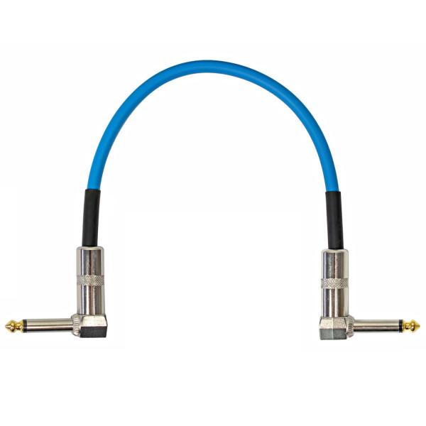 keepdrum GC028 Patchkabel Klinke Winkel 30cm Blau