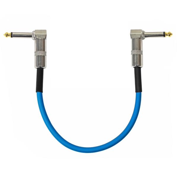 keepdrum GC028 Patchkabel Klinke Winkel 30cm Blau