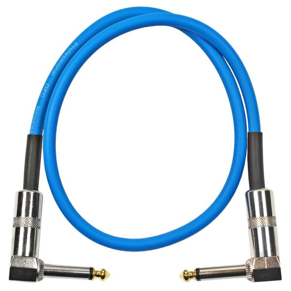 keepdrum GC028 Patchkabel Klinke Winkel 60cm Blau