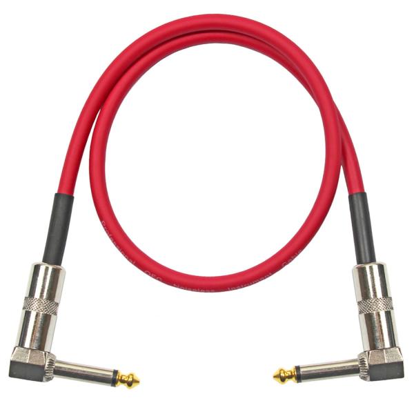keepdrum GC028 Patchkabel Klinke Winkel 60cm Rot