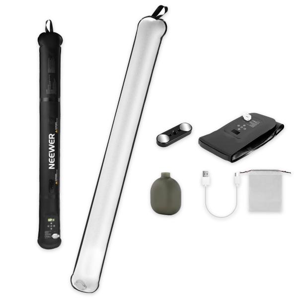 Neewer Stablicht GC21B aufblasbare LED-Stableuchte Bi-Color