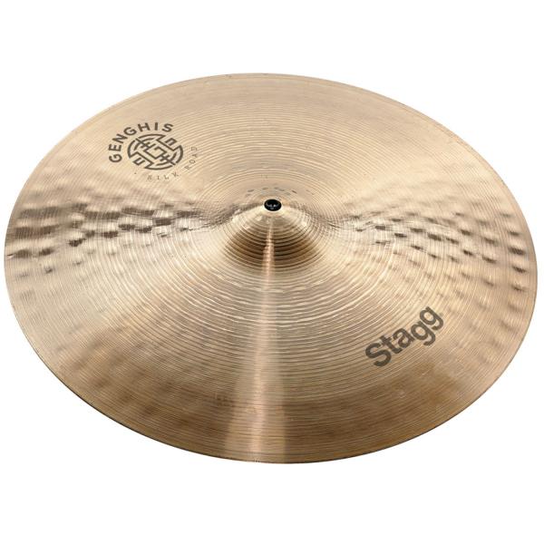 Stagg Genghis Medium Crash Becken 16 mit Sticks