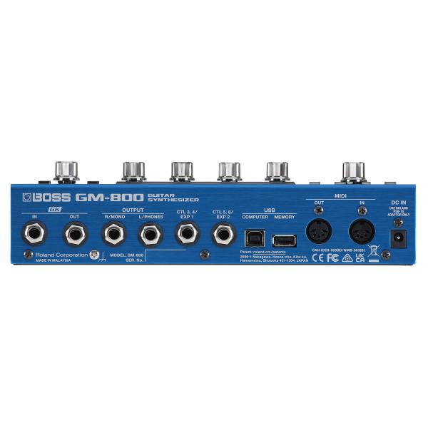 Boss GM-800 Effektgerät Synthesizer-Pedal Bass-Bundle