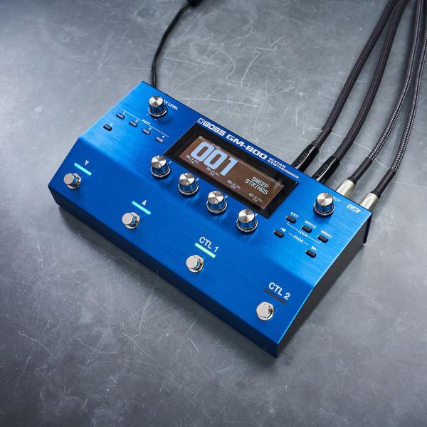 Boss GM-800 Effektgerät Synthesizer-Pedal Bass-Bundle
