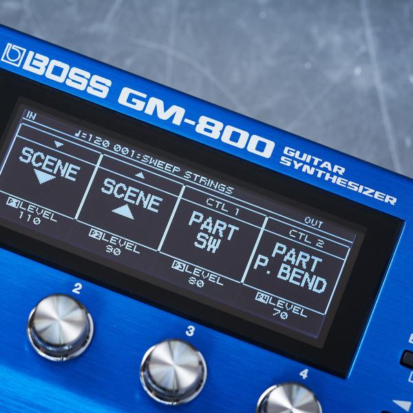 Boss Effektgerät GM-800 Synthesizer-Pedal für Gitarre und Bass
