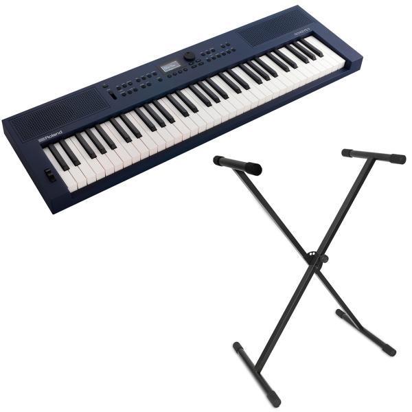 Roland Keyboard GO:Keys 3 Midnight Blue mit Keyboardständer