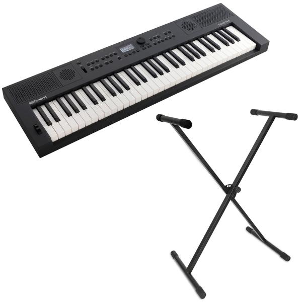 Roland Keyboard GO:Keys5 Graphit mit Keyboardständer