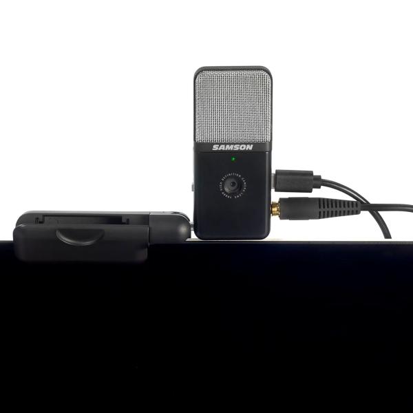 Samson Mikrofon Go Mic Video USB Mikrofon mit Kamera und In-Ear-Hörer