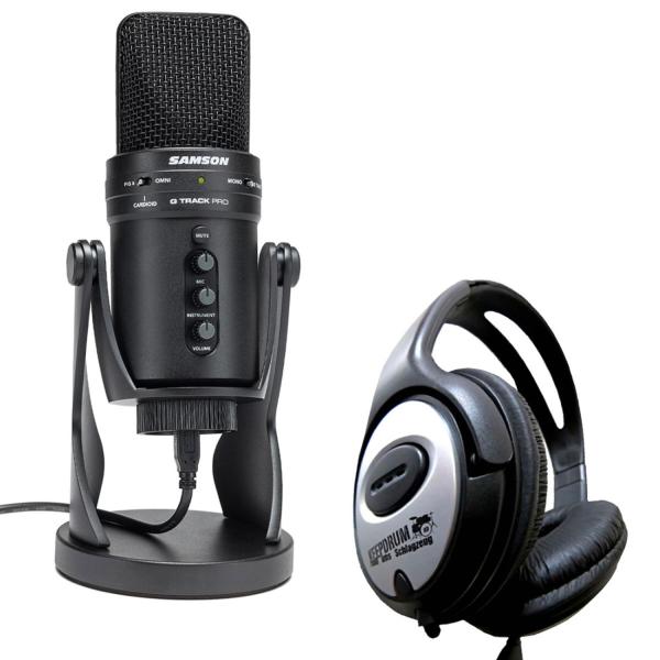 Samson G-Track Pro USB-Mikrofon mit Kopfhörer