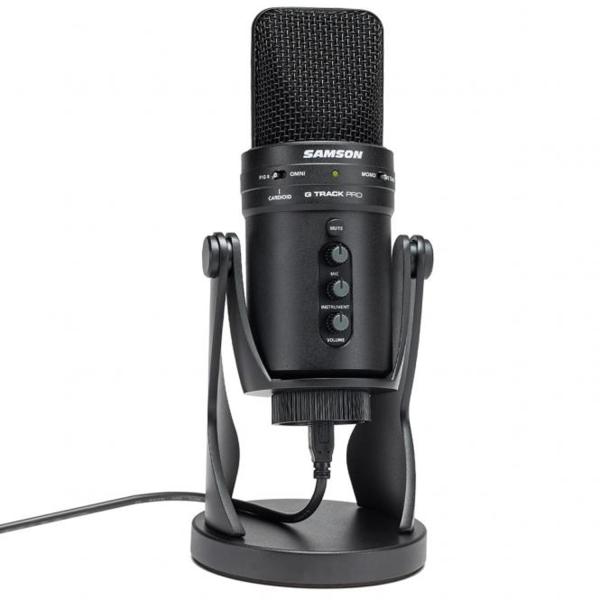 Samson G-Track Pro USB-Mikrofon mit Spinne Schwarz