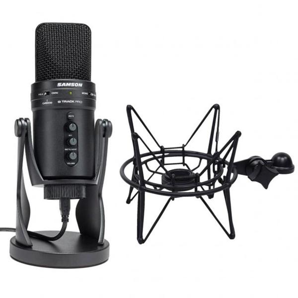 Samson G-Track Pro USB-Mikrofon mit Spinne Schwarz