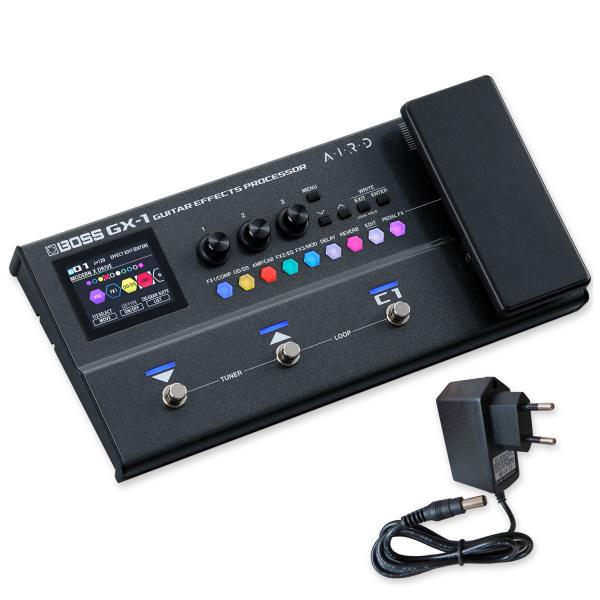 Boss Effektgerät GX-1 Multieffekt-Pedal für Gitarre mit Netzteil