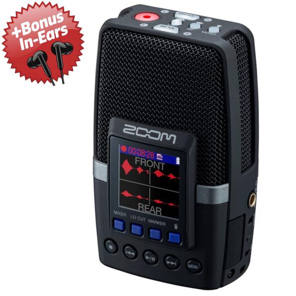 Zoom Audio-Recorder H2essential + Bonus In-Ear Kopfhörer