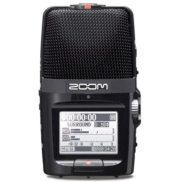 Zoom H2n Recorder mit Kugelgelenk Stativ-Adapter