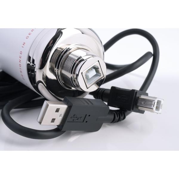 Monkey Banana Hapa USB-Mikrofon Weiss mit Gelenkarm