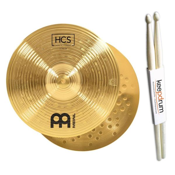 Meinl Becken HCS13H Hi-Hat 13 Zoll mit Schlagzeugstöcken
