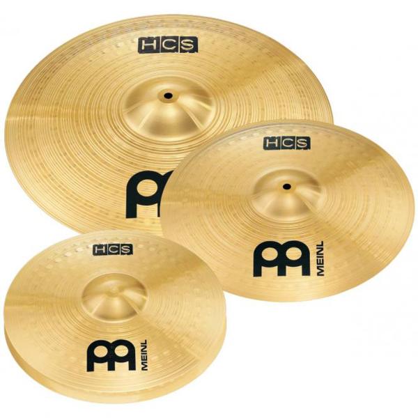 MEINL HCS141620 HCS Becken-Set mit Schlagzeugstöcken