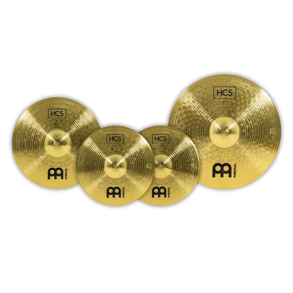 Meinl Beckenset HCS141620 mit Schlagzeugstöcken