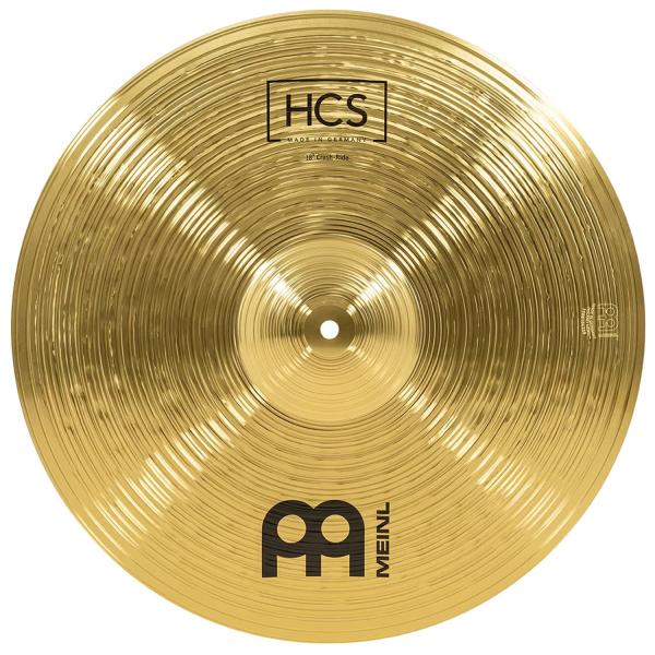 MEINL HCS Crash-Ride Becken 18 mit Schlagzeugstöcken