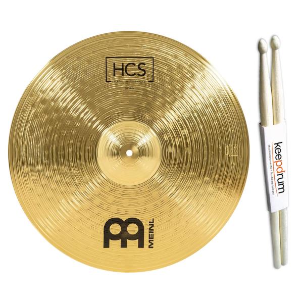Meinl Becken HCS20R Ride 20 Zoll mit Schlagzeugstöcken