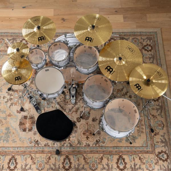 Meinl Beckenset HCS-SCS 6 teilig mit Schlagzeugstöcken