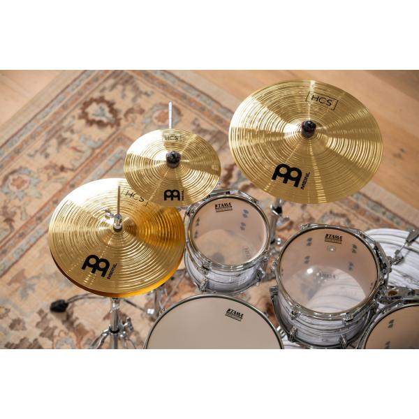 Meinl Beckenset HCS-SCS 6 teilig mit Schlagzeugstöcken
