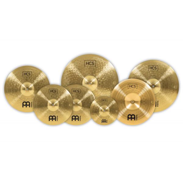 Meinl Beckenset HCS-SCS 6 teilig mit Schlagzeugstöcken