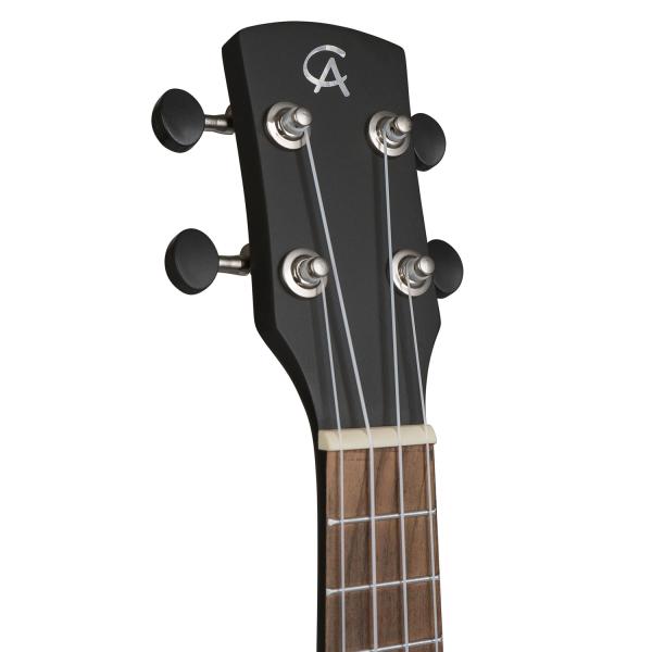 Cascha Ukulele HH-3969 Sopran Ukulele Linde Schwarz Set
