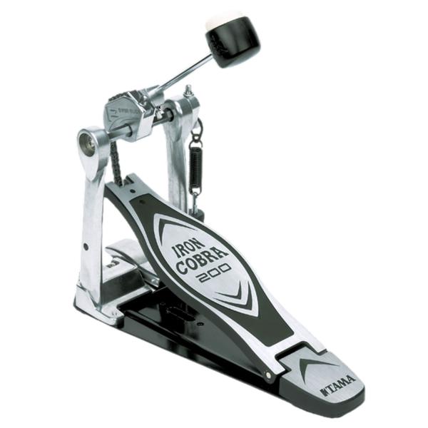 Tama Fußmaschine HP200P Iron Cobra Einzel-Pedal mit Drumsticks