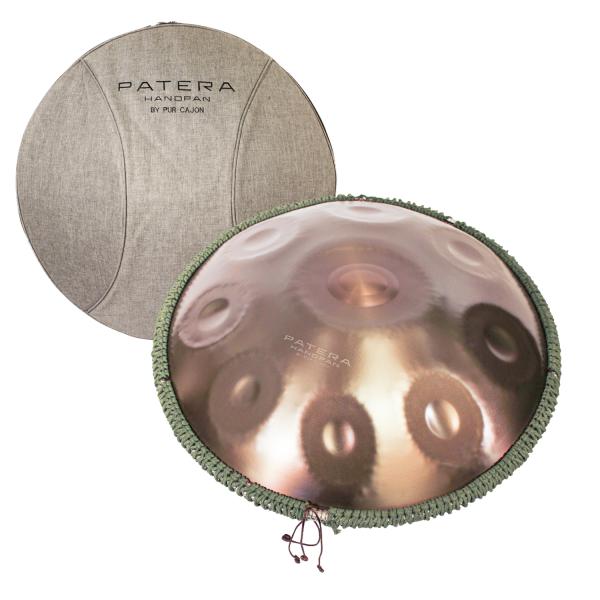 Patera Handpan HPDM-6 D-Kurd Edelstahl mit Handpan-Ständer