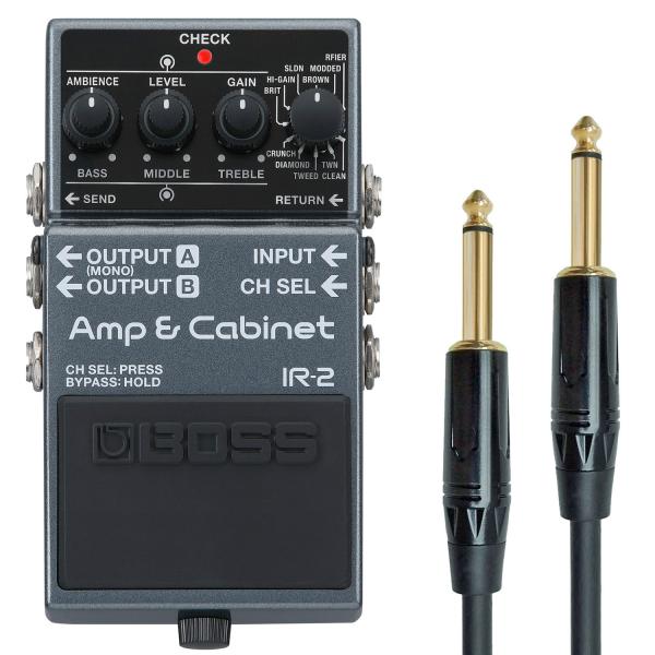 Boss IR-2 Amp Cabinet Verstärker-Simulator mit Klinkenkabel