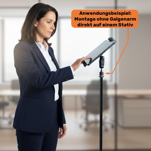 keepdrum Mikrofonständer MS015 mit Smartphone-Tablet-Halter