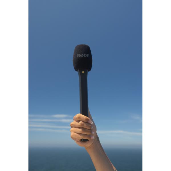 Rode Interview Micro Handadapter für Wireless Micro Schwarz mit Tuch