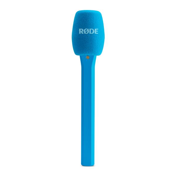 Rode Interview Micro Handadapter für Wireless Micro Blau mit Tuch