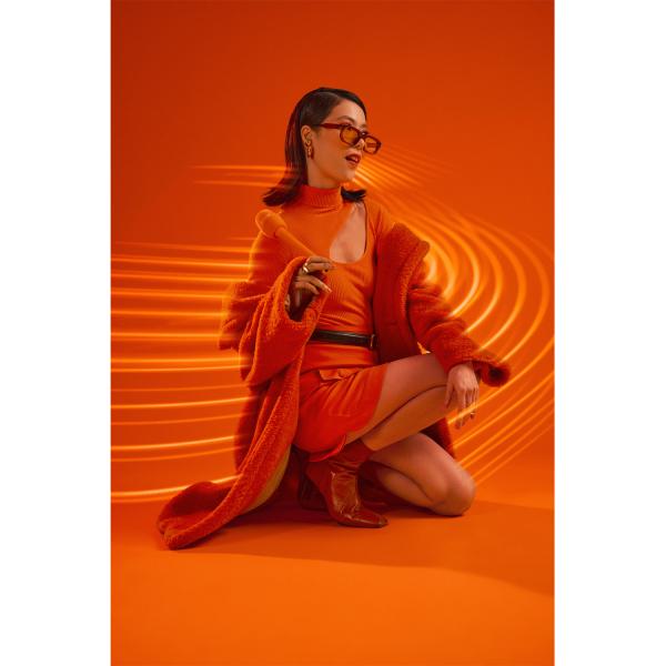 Rode Interview Micro Handadapter für Wireless Micro Orange mit Tuch