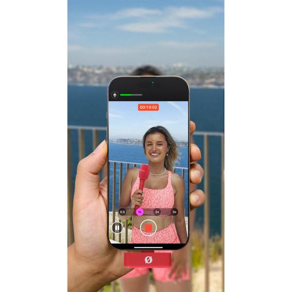 Rode Interview Micro Handadapter für Wireless Micro Rot