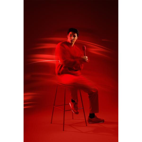 Rode Interview Micro Handadapter für Wireless Micro Rot mit Tuch