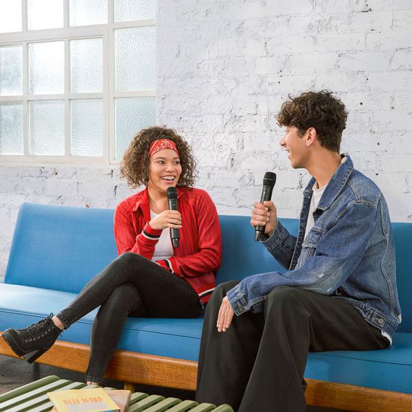 Rode Interview PRO drahtloses Mikrofon mit Windschutz Weiss