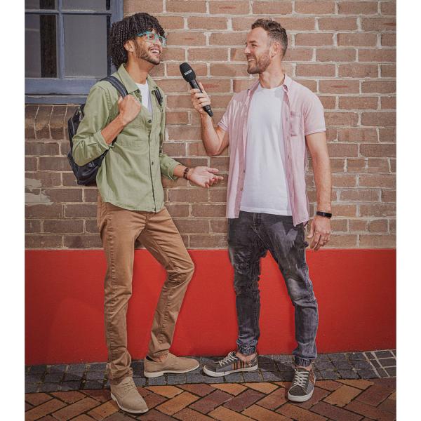 Rode Interview PRO drahtloses Mikrofon mit Windschutz Weiss